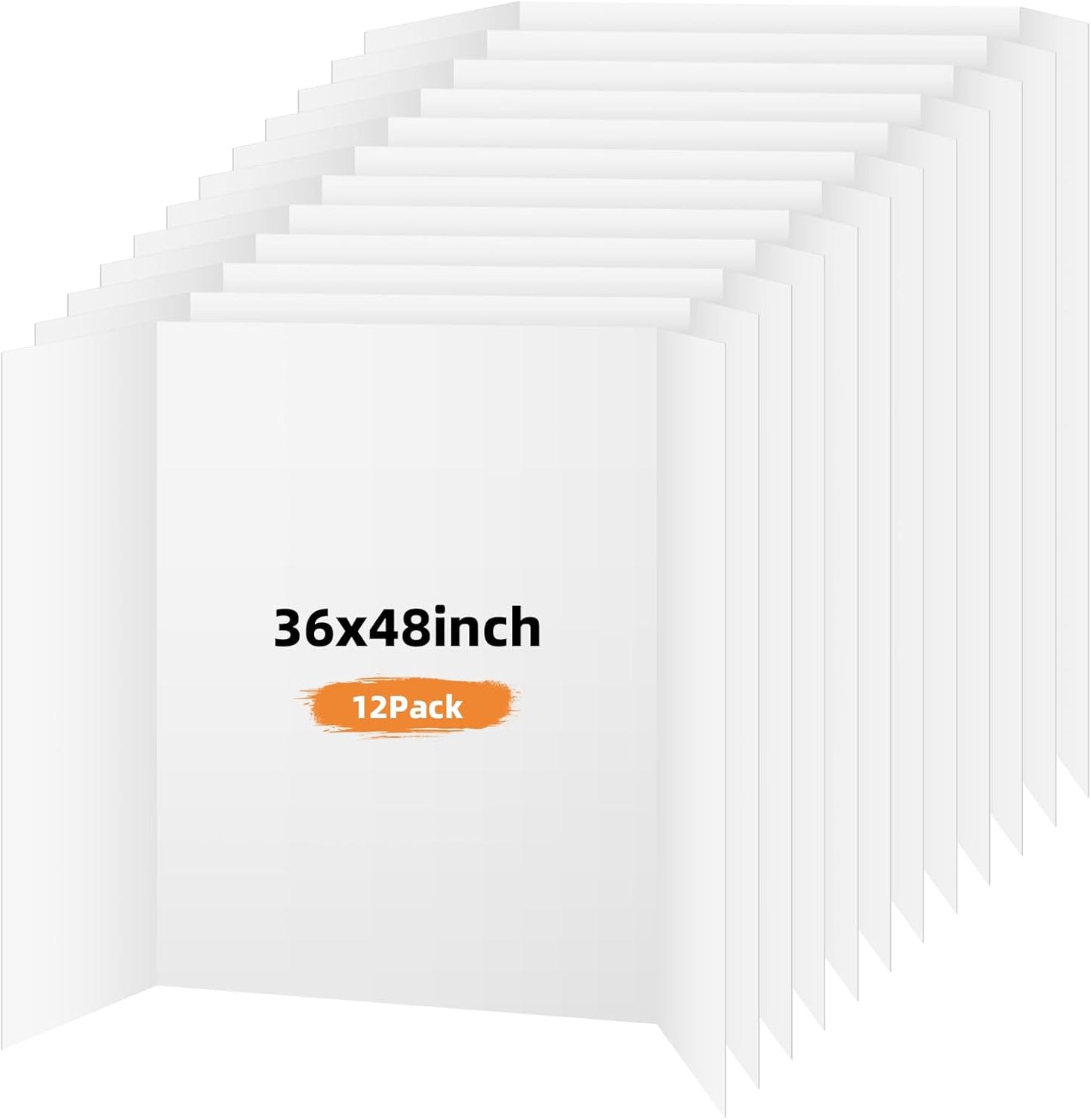LAVFOX White Trifold Poster Board, Tabletop Presentation Board for Science Fair, School Projects, and Business Exhibitions Fair, Classroom Projects, and Desktop Presentations