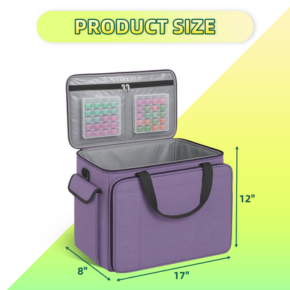 Sewing Machine Carrying Case, Portable Travel Bag with Shoulder Strap, Universal Heavy Duty Storage Tote for Standard Sewing Machines