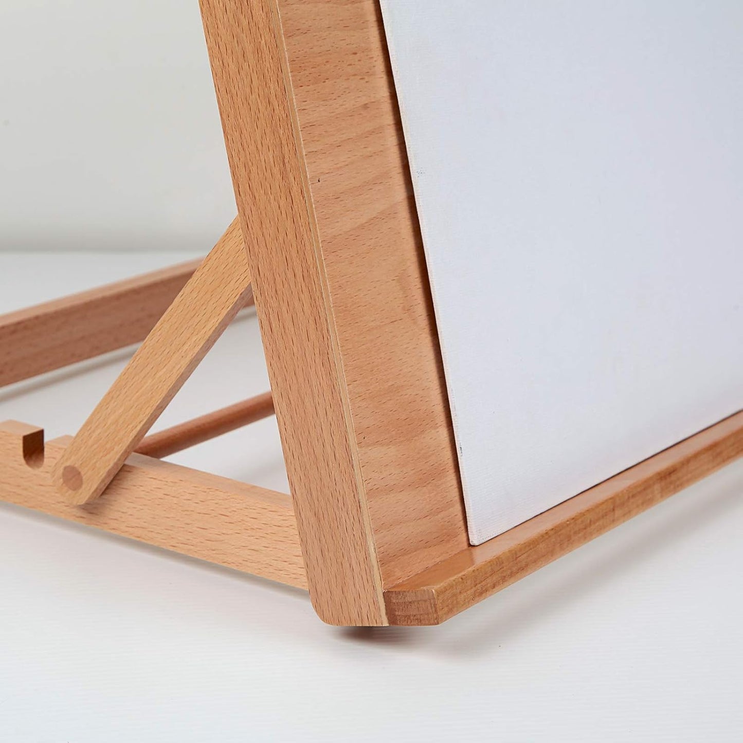LAVFOX 5-Position Adjustable Wood Drafting Table Easel, 16.5 x 12 Inches Drawing and Sketching Board, Folding Tabletop Desk Easel Stand for Artists and Students, Natural Wood
