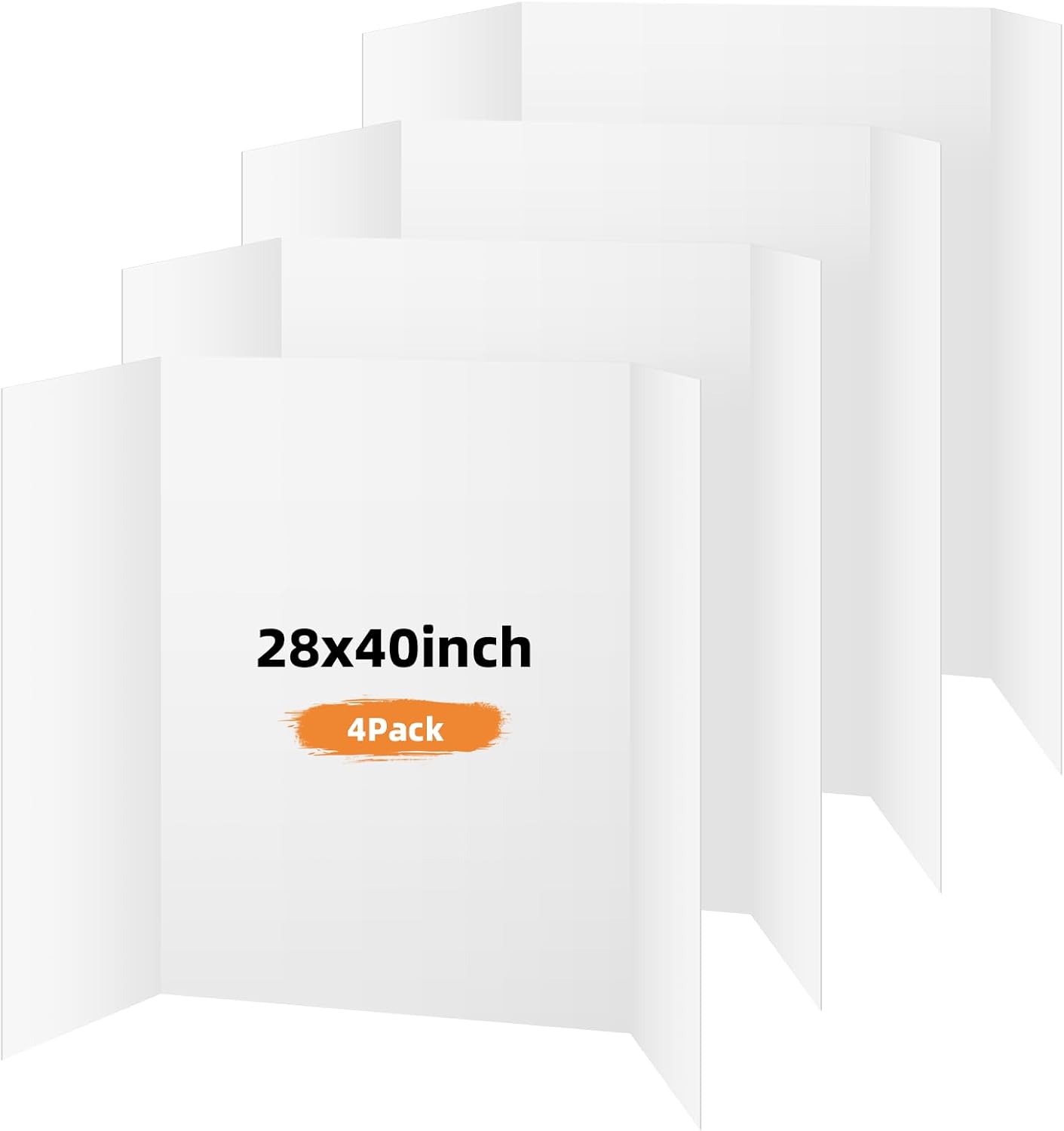 LAVFOX White Trifold Poster Board, Tabletop Presentation Board for Science Fair, School Projects, and Business Exhibitions Fair, Classroom Projects, and Desktop Presentations