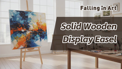 LAVFOX Adjustable Wooden Easel Stand for Painting Canvas, Folding Art Display Easel for Wedding Sign and Poster, Fits Up to 42 Inches
